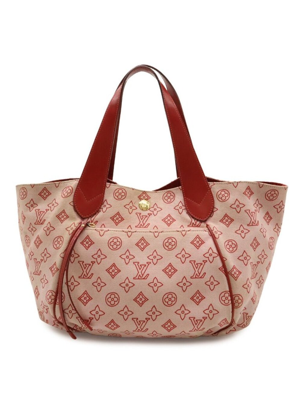 Louis Vuitton Monogram Beach Line Cabai Panema PM Tote Shoulder Bag Canvas Rose